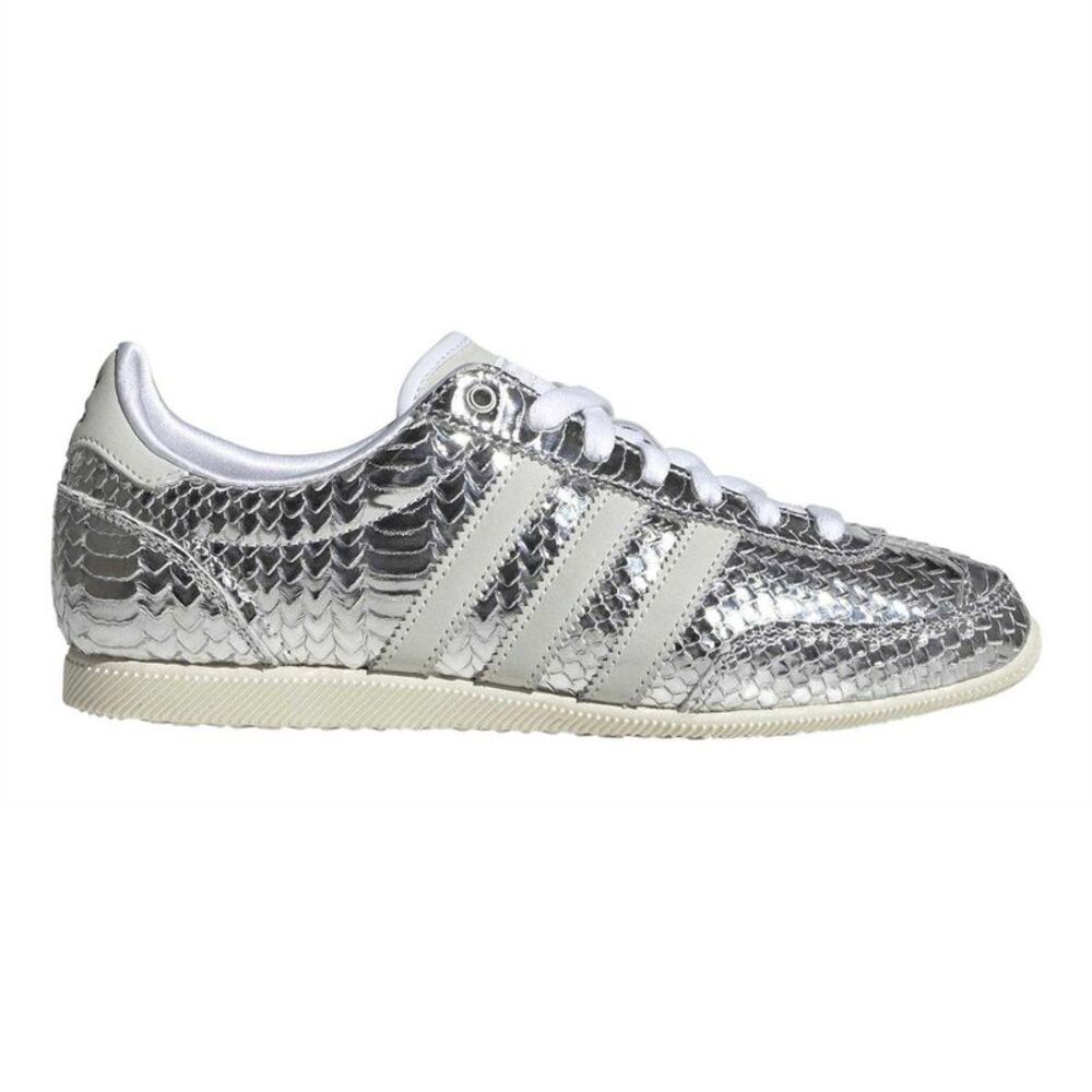 Adidas Womens/Ladies Japan Snake Print Leather Shoes / Metallic Silver